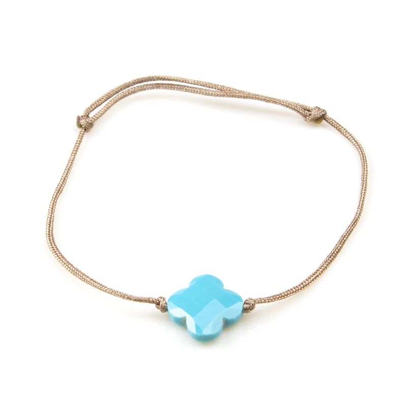 ZAG bracelet en Agate bleu turquoise