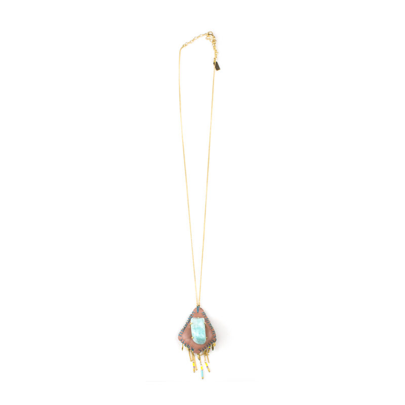 SATELLITE-PARIS collier GRIGRI pierre – Image 2