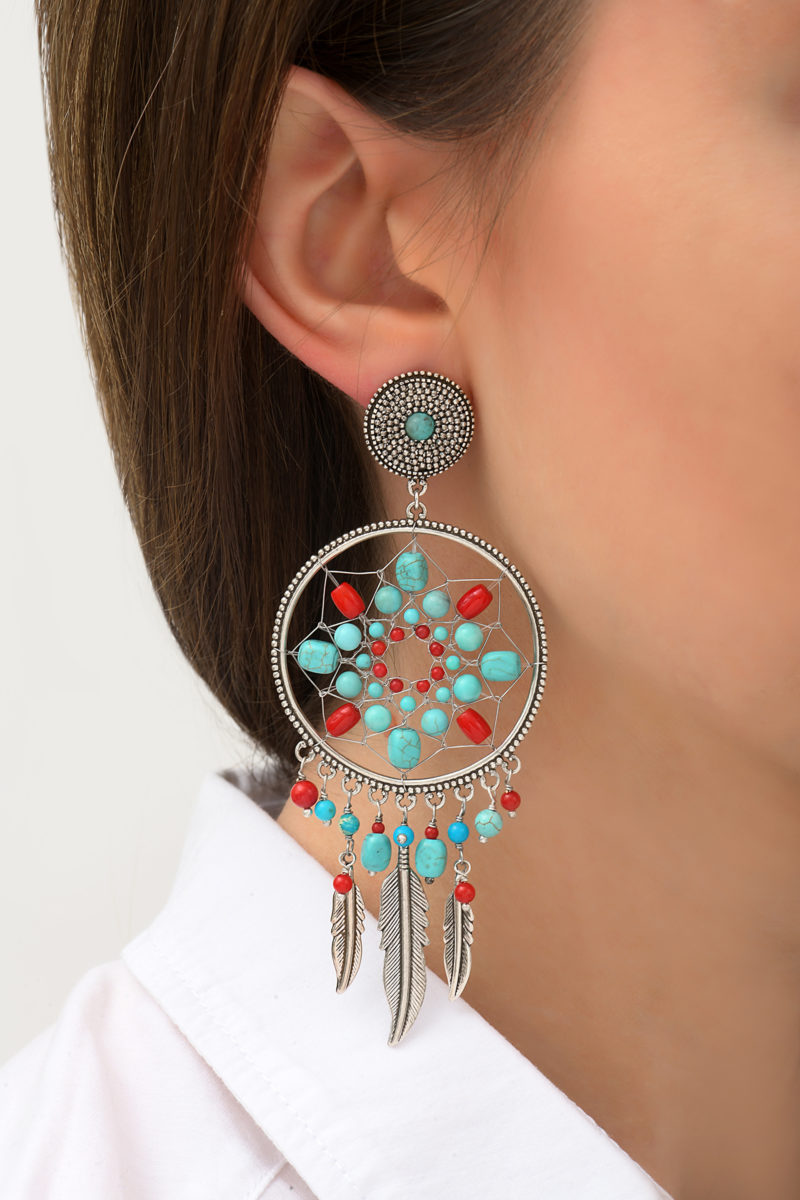 Satellite-Paris boucles d'oreilles estivales COLORADO