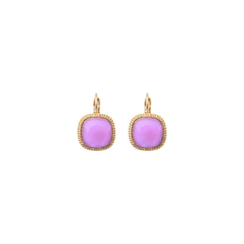 SATELLITE-PARIS Boucles d'oreilles dormeuses pop I violet