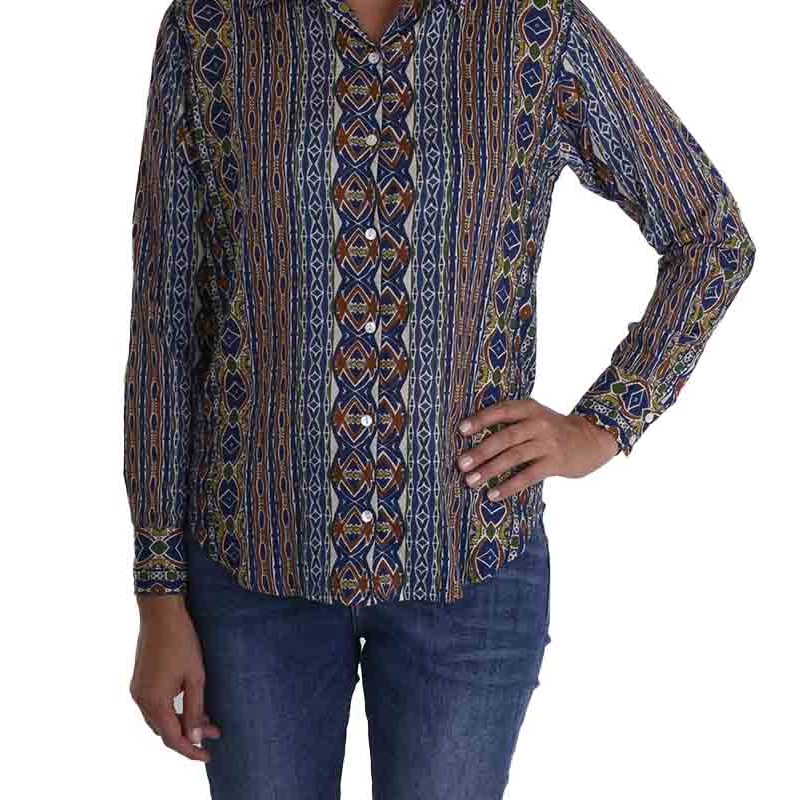 PALME Chemise Coton Col Boutonne multi