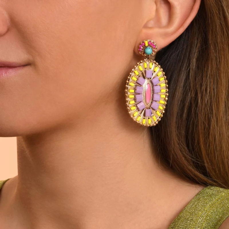 SATELLITE-PARIS Boucles d'oreilles percées Neiva - fluo – Image 2