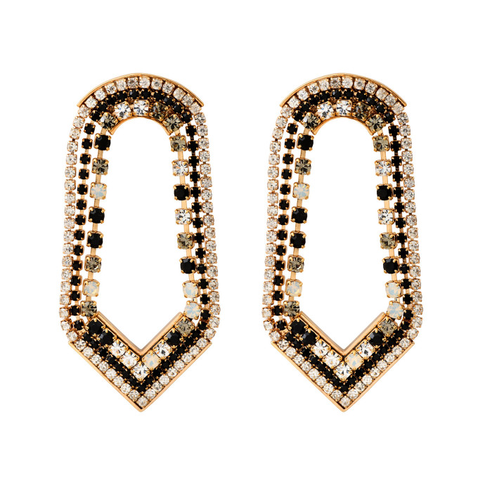 SATELLITE-PARIS Boucles d'oreilles strass cristaux Prestige -