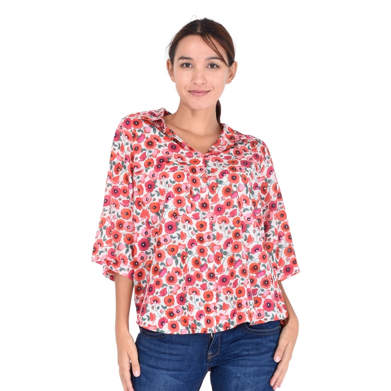 PALME Chemise Coton Liquette M.Courtes+Poche