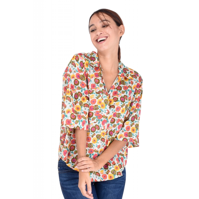 PALME Chemise Coton Liquette M.Courtes+Poche