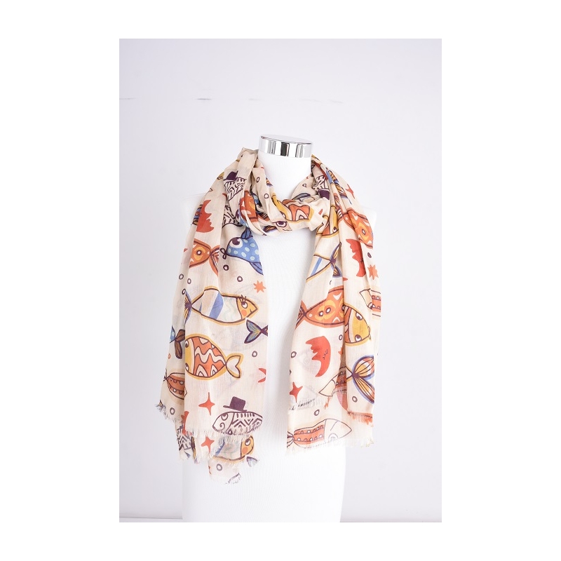 PALME Etole Coton Poissons Et Lunes
