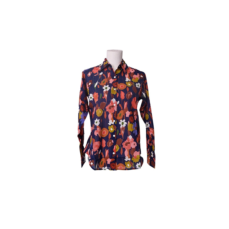 PALME Chemise Coton Manches longues Col Boutonne