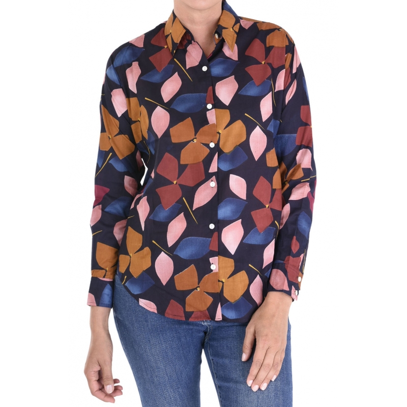 PALME Chemise Coton Manches longues Col Boutonne