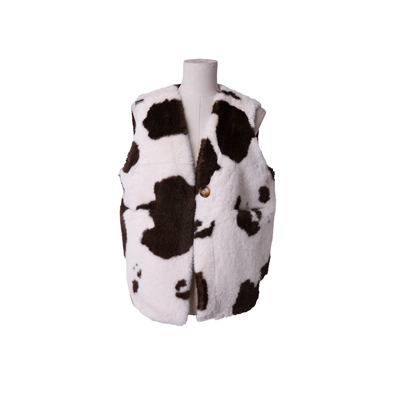 PALME Gilet Reversible Vache Suedine