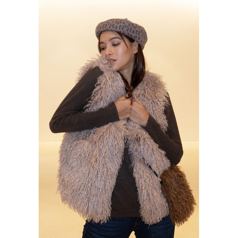 PALME Veste Fausse Four Mongol Ss Manches