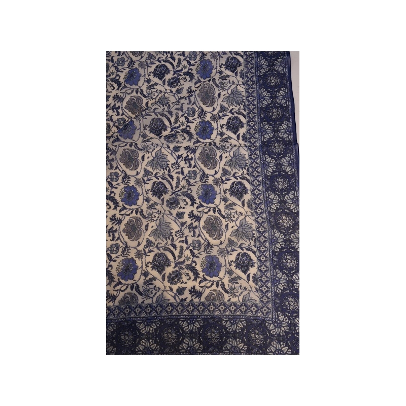 PALME Carre Coton Petites Fleurs Indiennes