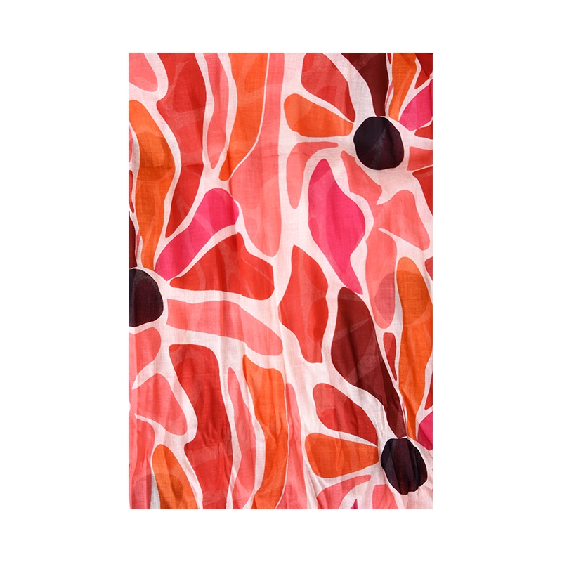 PALME Etole Coton Fleurs Geantes 70'S