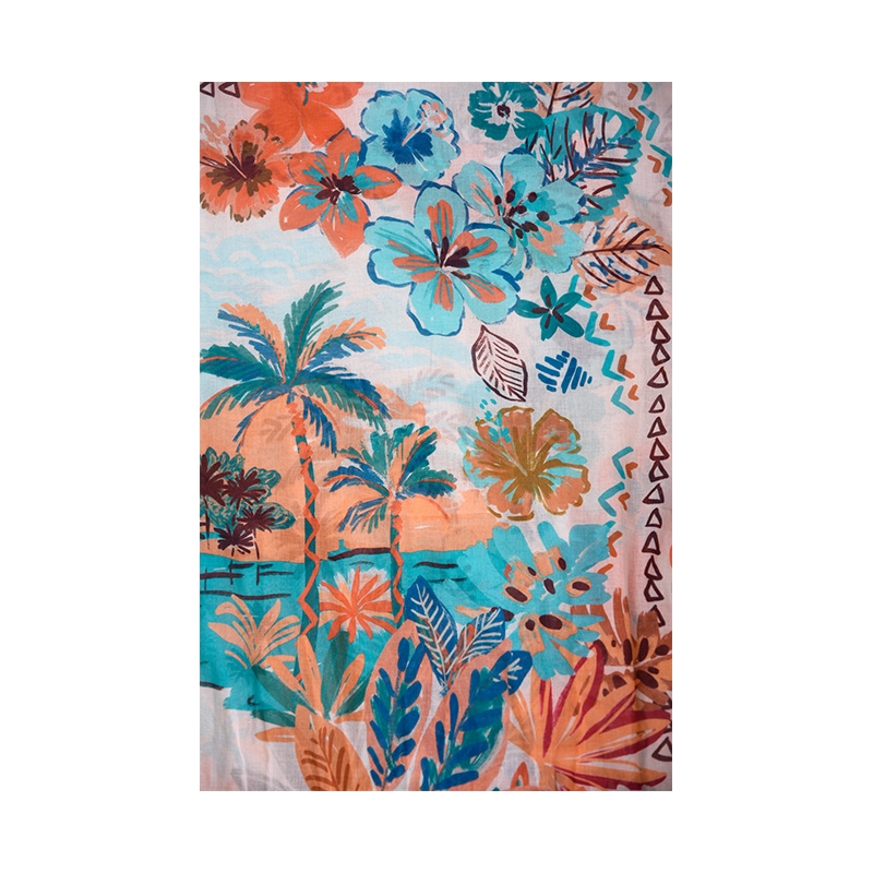 PALME Carre Coton Ile Tropicale