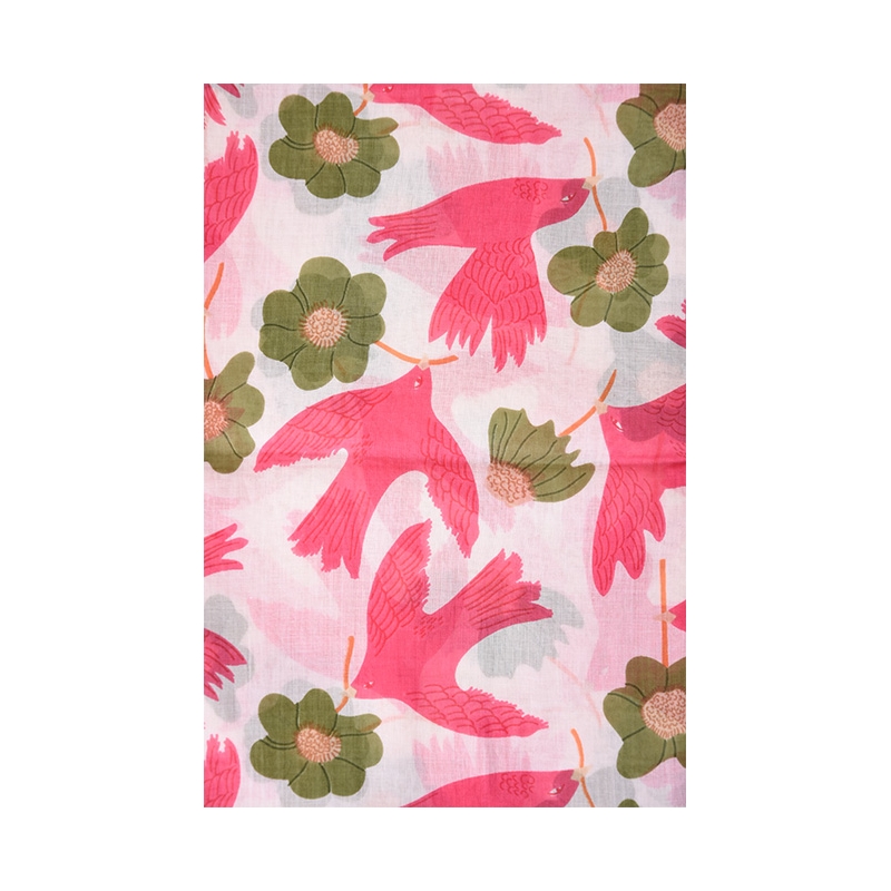 PALME Etole Coton Colombes Et Fleurs