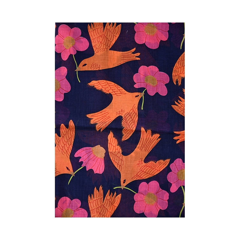 PALME Etole Coton Colombes Et Fleurs