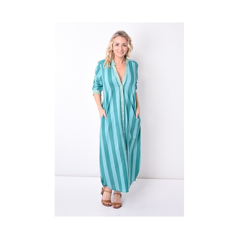 PALME Longue Chemise Boutonnee Patch