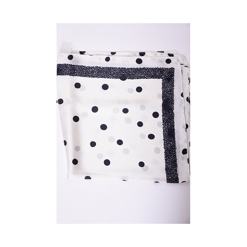 PALME Carre Polyester Pois Avec Cadre