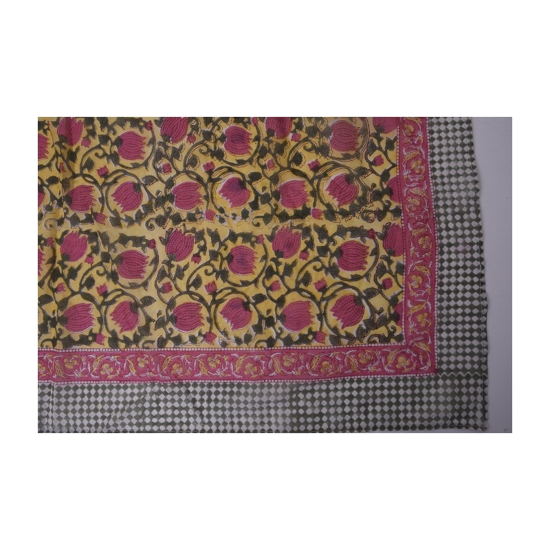 PALME Carre Coton Block Print