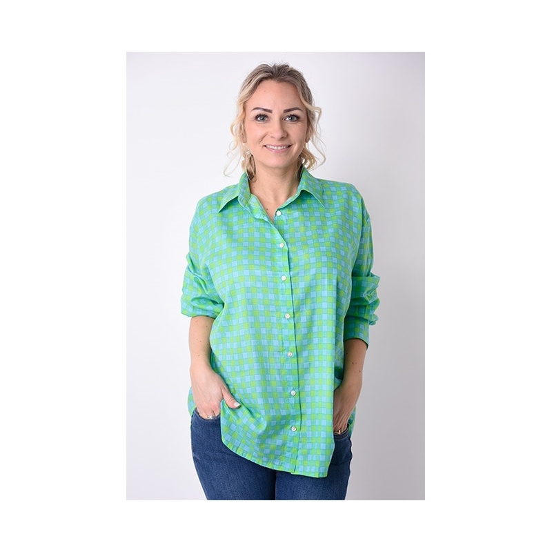 PALME Chemise Coton Imprimee Col Boutonne