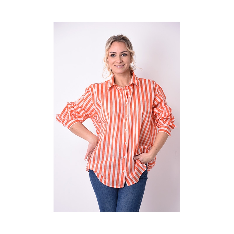 PALME Chemise Coton Imprimee Col Boutonne