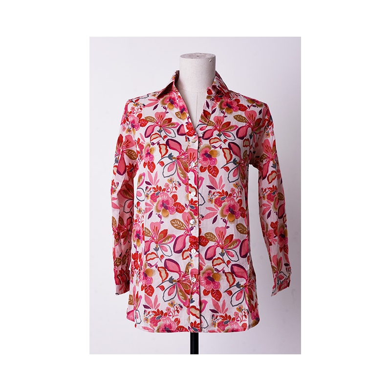 PALME Chemise Imp Manche 3/4 Coton