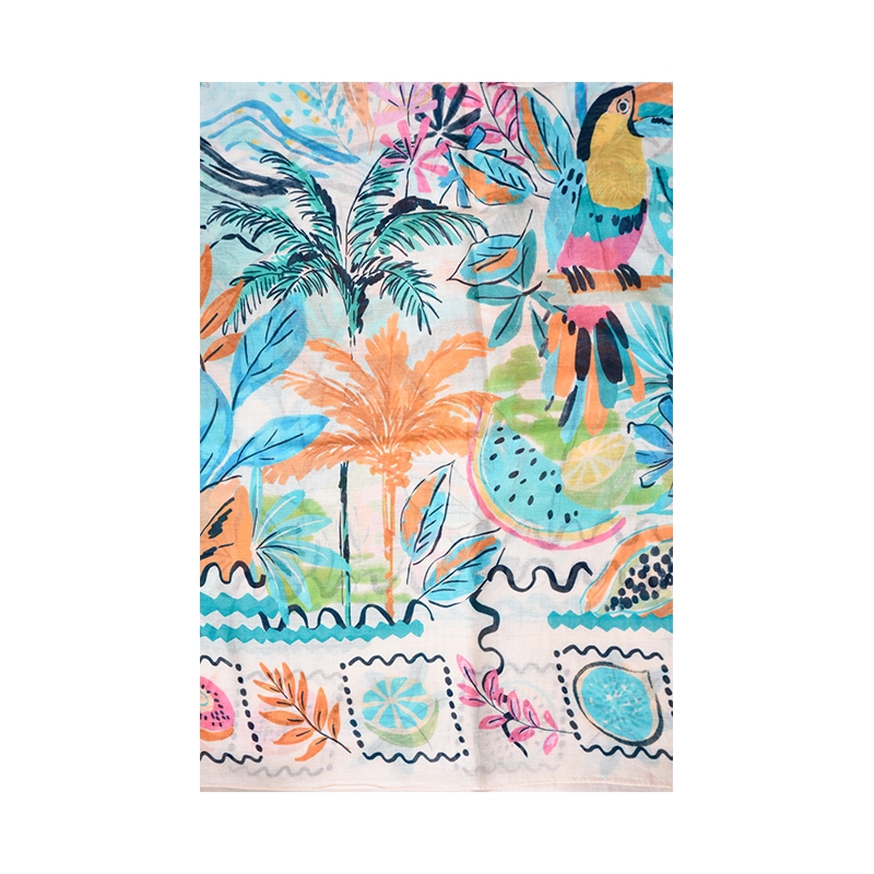 PALME Etole Coton Plages Et Fruit Tropicaux