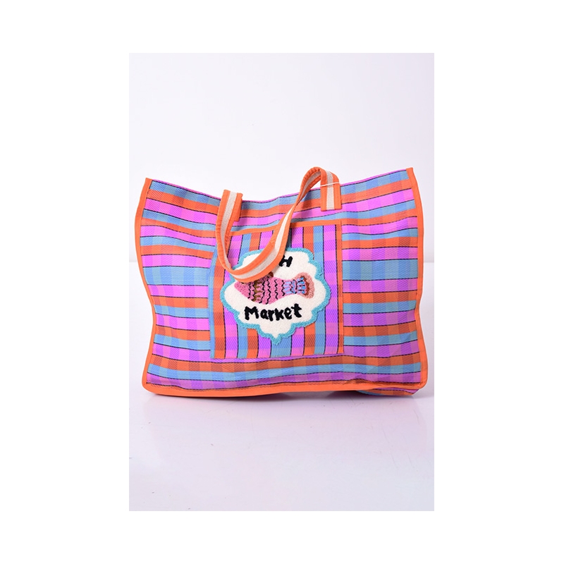 PALME Grand Cabas Canvas Avec Poche Devant