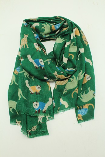 PALME Etole Polyester Imprime Chats