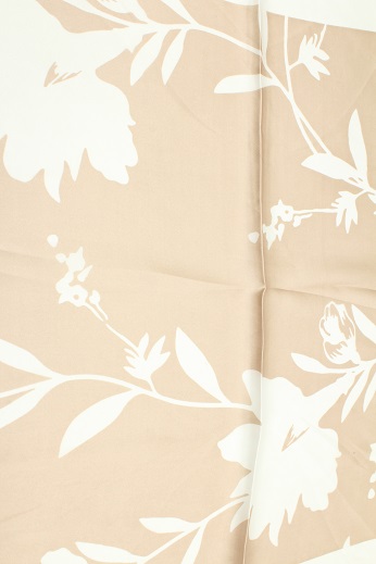 PALME Carre Fleurs En Negatif