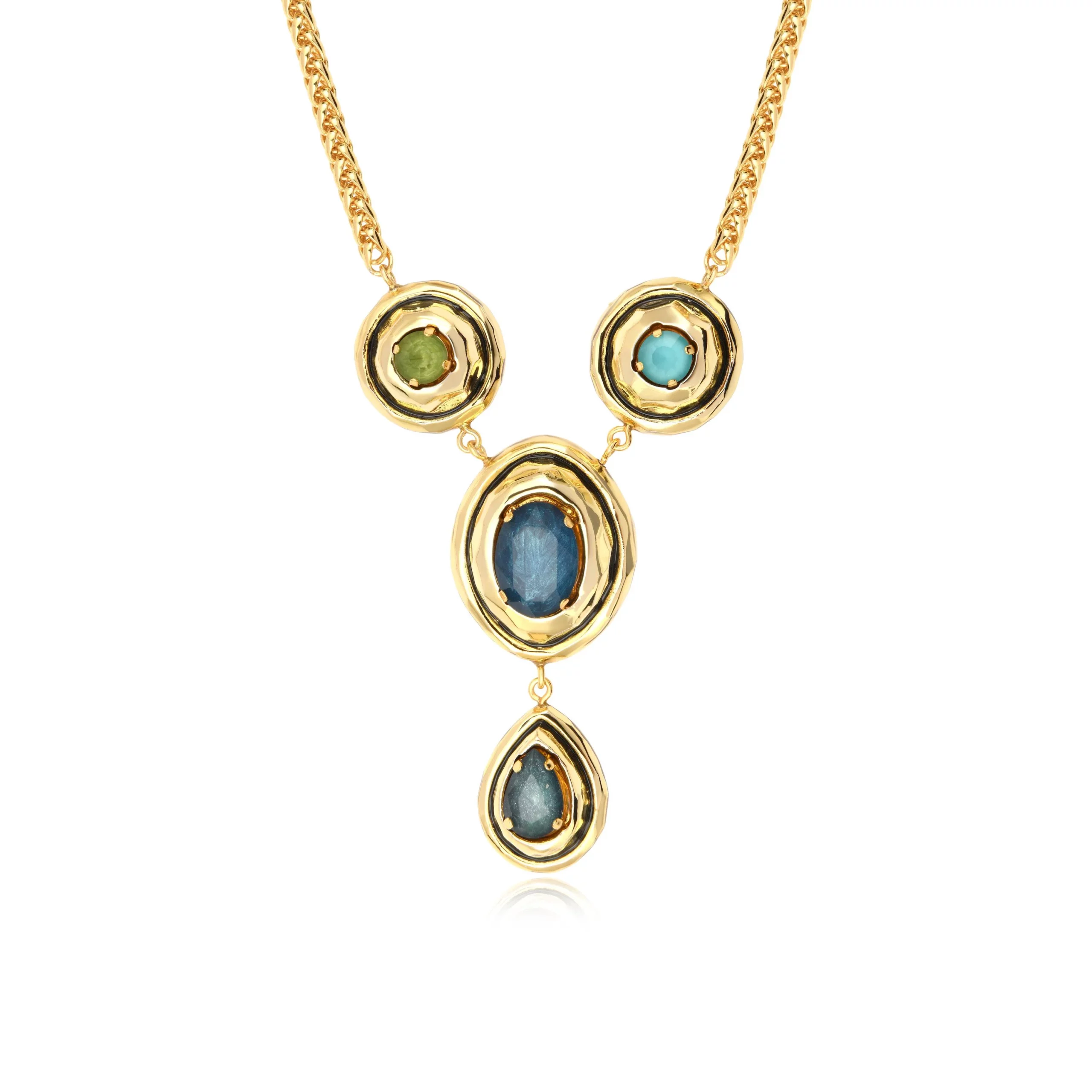 SATELLITE-PARIS Collier Carmen – bleu vert