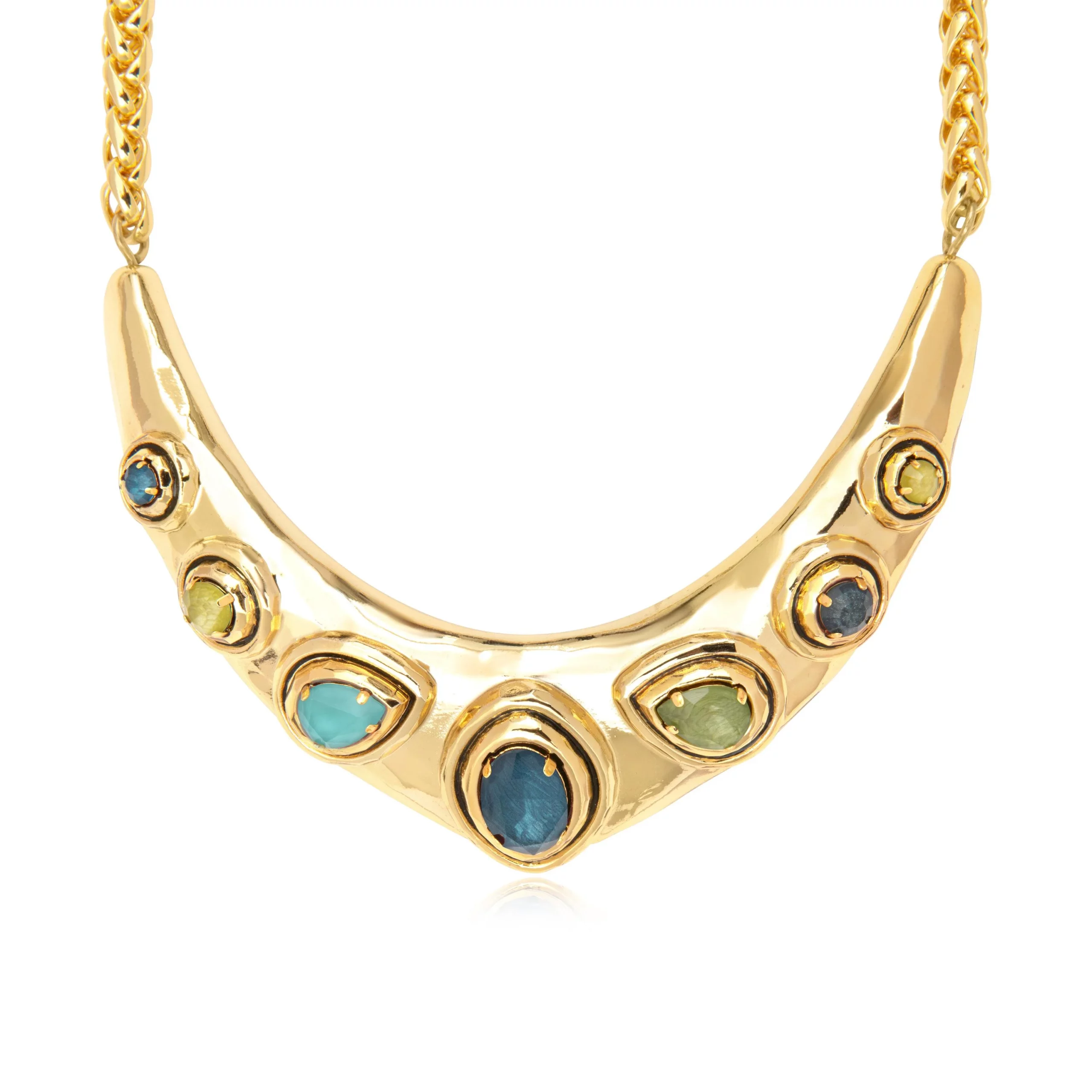 SATELLITE-PARIS Collier Carmen – bleu vert