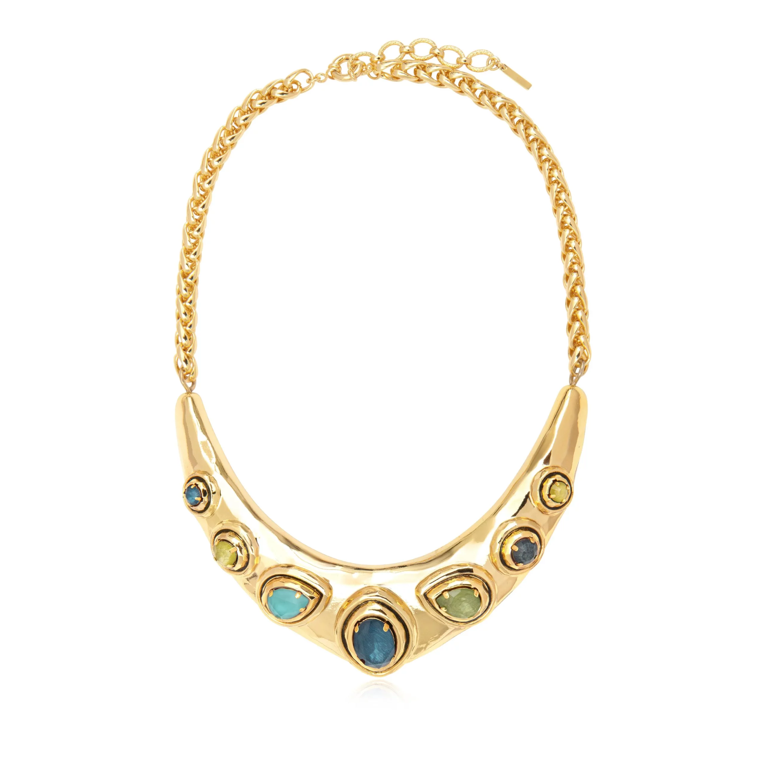 SATELLITE-PARIS Collier Carmen – bleu vert – Image 3