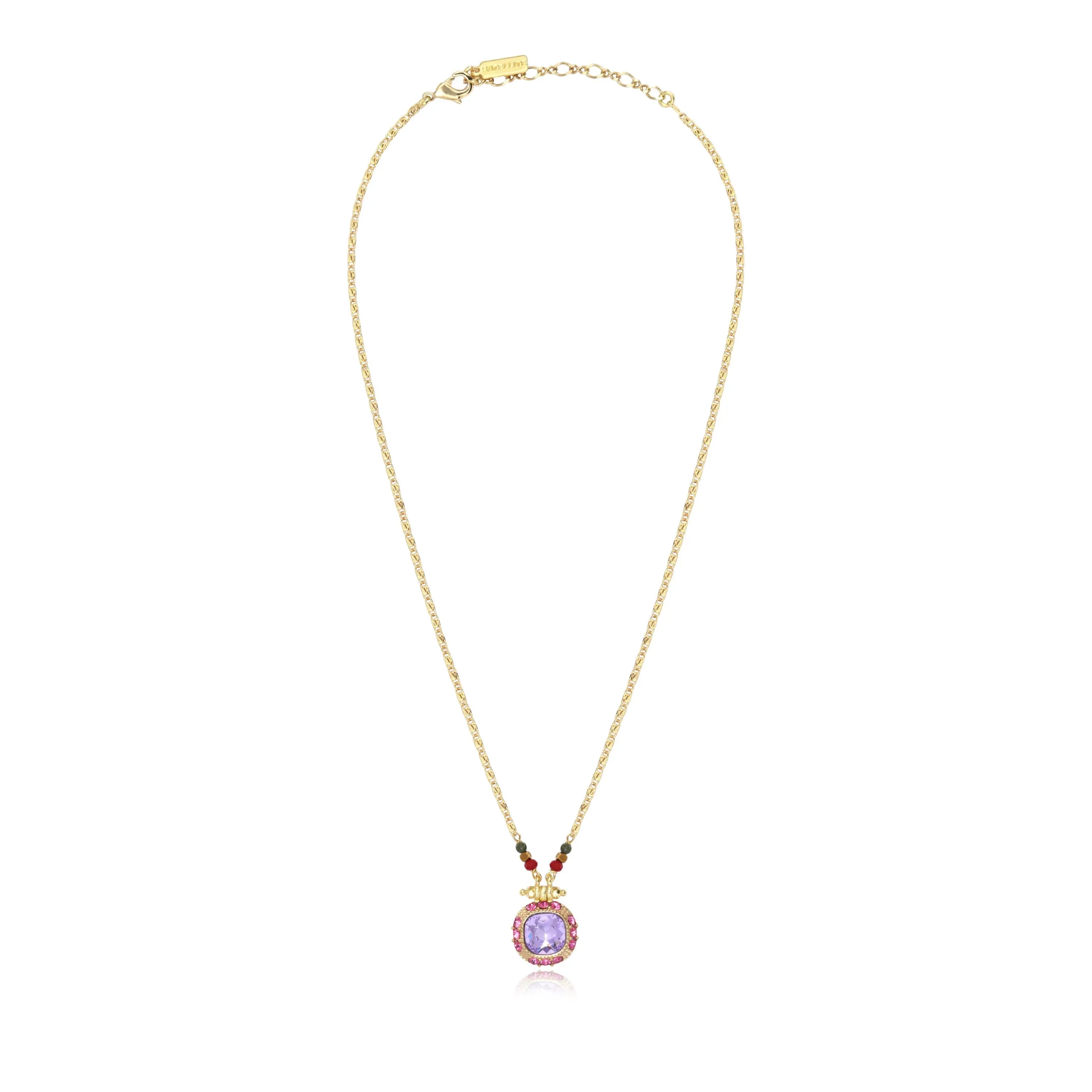 SATELLITE-PARIS Collier Traviata – vert et rose – Image 3